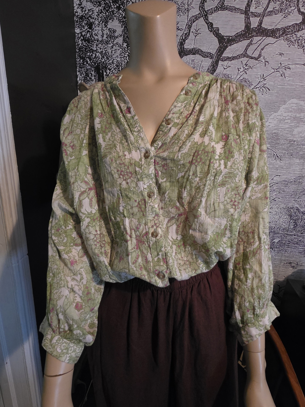 Anthropologie Pilcro "The Sidney" Batwing Blouse M NWOT